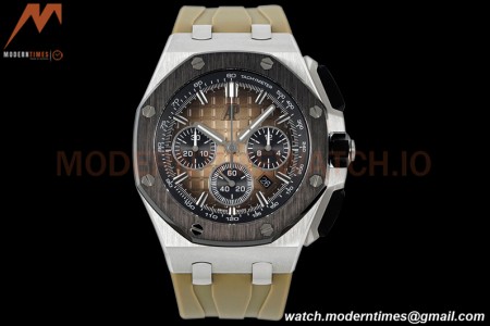 Audemars Piguet - AP ROO Chronograph 26420 SS/RU Brown/Black APF 7750 MOD