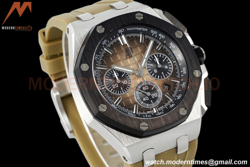 Audemars Piguet - AP ROO Chronograph 26420 SS/RU Brown/Black APF 7750 MOD