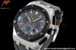 Audemars Piguet - AP ROO Chronograph 26420 SS/RU Grey/Black APF 7750 MOD