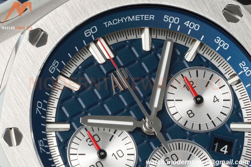 Audemars Piguet - AP ROO Chronograph 26420 SS/RU Blue/Silver APF 7750 MOD