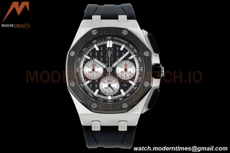 Audemars Piguet - AP ROO Chronograph 26420 SS/RU Black/Black APF 7750 MOD