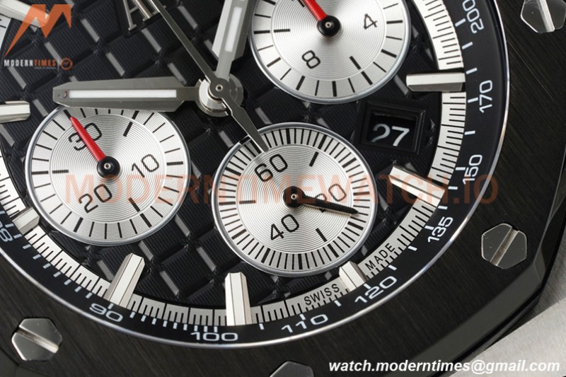 Audemars Piguet - AP ROO Chronograph 26420 SS/RU Black/Black APF 7750 MOD