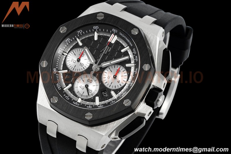 Audemars Piguet - AP ROO Chronograph 26420 SS/RU Black/Black APF 7750 MOD