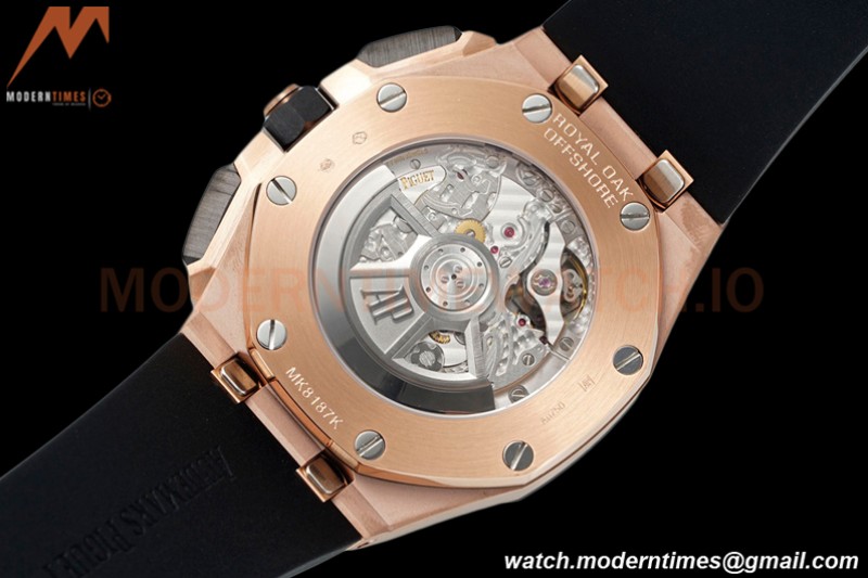 Audemars Piguet - AP ROO Chronograph 26420 RG/RU Black/Black APF 7750 MOD