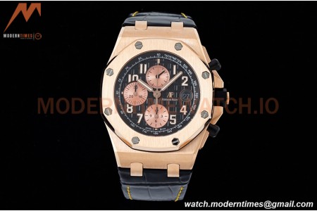 Audemars Piguet - AP ROO Chronograph RG/LE Blk/Num SF A3126 Mod