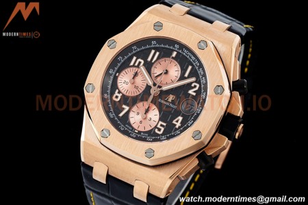 Audemars Piguet - AP ROO Chronograph RG/LE Blk/Num SF A3126 Mod