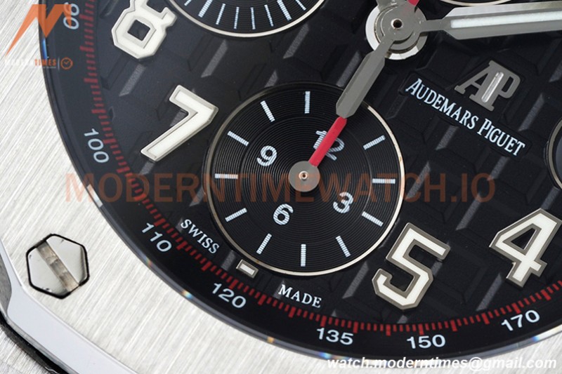 Audemars Piguet - AP ROO Chronograph SS/LE Blk/Num Blk SF A3126 Mod