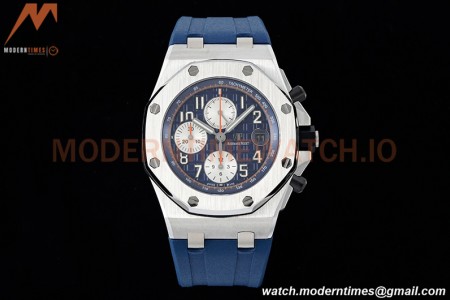 Audemars Piguet - AP ROO Chronograph SS/RU Blue/Num SF A3126 Mod