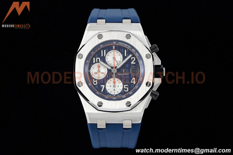 Audemars Piguet - AP ROO Chronograph SS/RU Blue/Num SF A3126 Mod