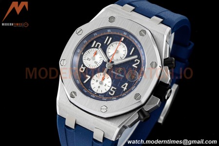 Audemars Piguet - AP ROO Chronograph SS/RU Blue/Num SF A3126 Mod