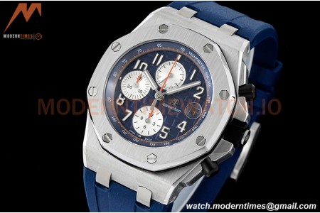 Audemars Piguet - AP ROO Chronograph SS/RU Blue/Num SF A3126 Mod