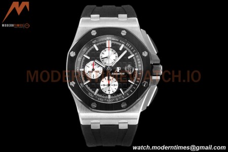 Audemars Piguet - AP ROO Chronograph 44mm CER/SS/RU Black JJF A3126 Mod