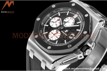 Audemars Piguet - AP ROO Chronograph 44mm CER/SS/RU Black JJF A3126 Mod