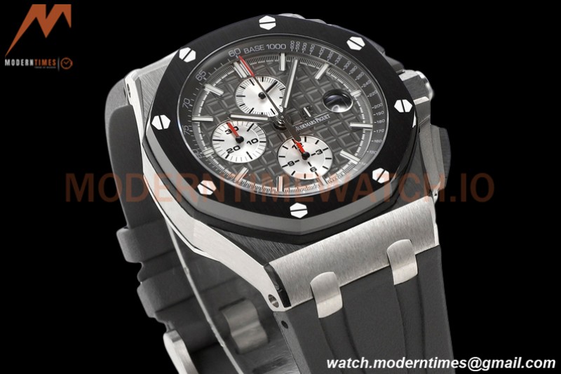 Audemars Piguet - AP ROO Chronograph 44mm CER/SS/RU Grey JJF A3126 Mod