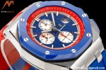Audemars Piguet - AP ROO Chronograph 44mm CER/SS/RU Blue/Red JJF A3126 Mod