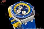 Audemars Piguet - AP ROO Chronograph 44mm CER/SS/RU Blue/Yelw JJF A3126 Mod