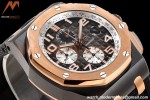 Audemars Piguet - AP ROO Chronograph 44mm CER/RG/RU Blk/Wht JJF A3126 Mod