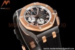 Audemars Piguet - AP ROO Chronograph 44mm CER/RG/RU Blk/Wht JJF A3126 Mod