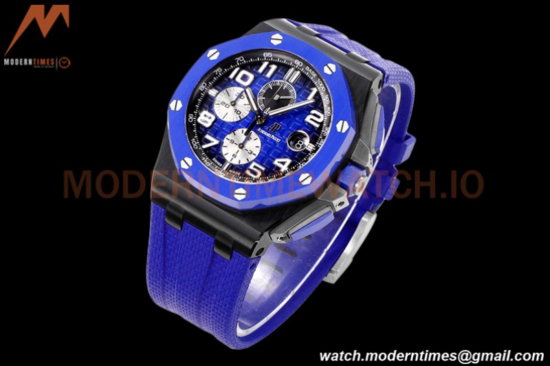 Audemars Piguet - AP ROO Chronograph 44mm CER/CER/RU Blue JJF A3126 Mod