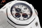 Audemars Piguet - AP ROO Chronograph 44mm CER/CER/RU White JJF A3126 Mod