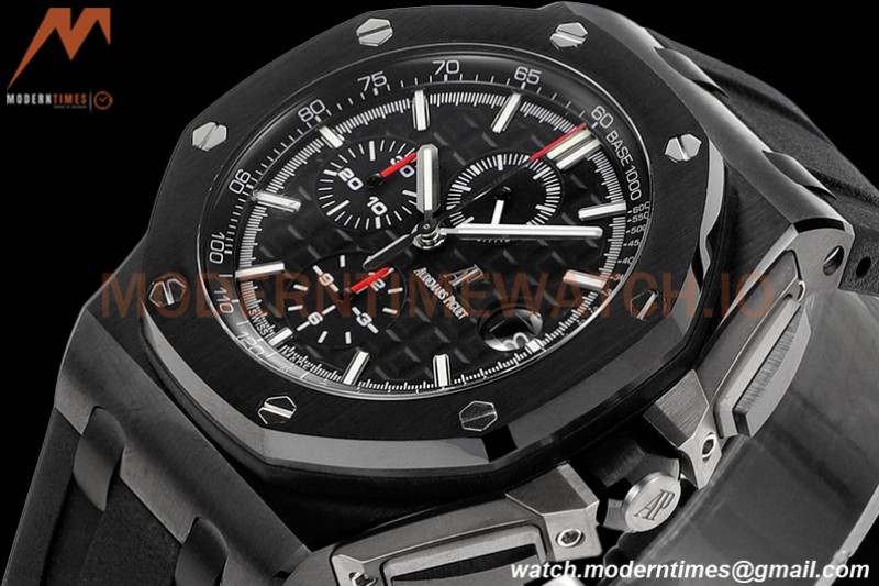 Audemars Piguet - AP ROO Chronograph 44mm CER/CER/RU All Black JJF A3126 Mod