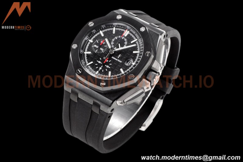 Audemars Piguet - AP ROO Chronograph 44mm CER/CER/RU All Black JJF A3126 Mod