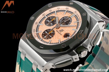 Audemars Piguet - AP ROO Chronograph 44mm SS/CER/RU Beige JJF A3126 Mod