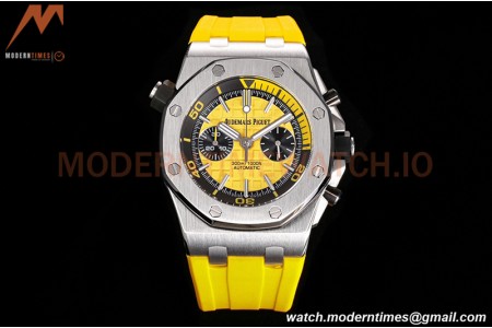 Audemars Piguet - AP ROO Diver Chrono 42mm SS/RU Yellow JJF A3124 Mod