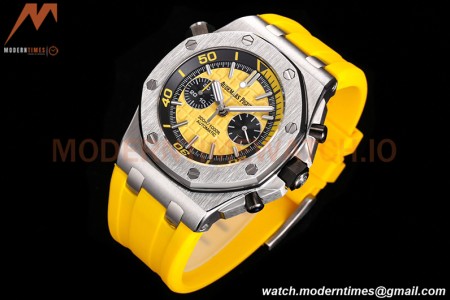 Audemars Piguet - AP ROO Diver Chrono 42mm SS/RU Yellow JJF A3124 Mod