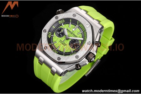 Audemars Piguet - AP ROO Diver Chrono 42mm SS/RU Green JJF A3124 Mod