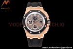 Audemars Piguet - AP ROO Chronograph 44mm RG/CER/RU Grey/Blk JJF A3126 Mod
