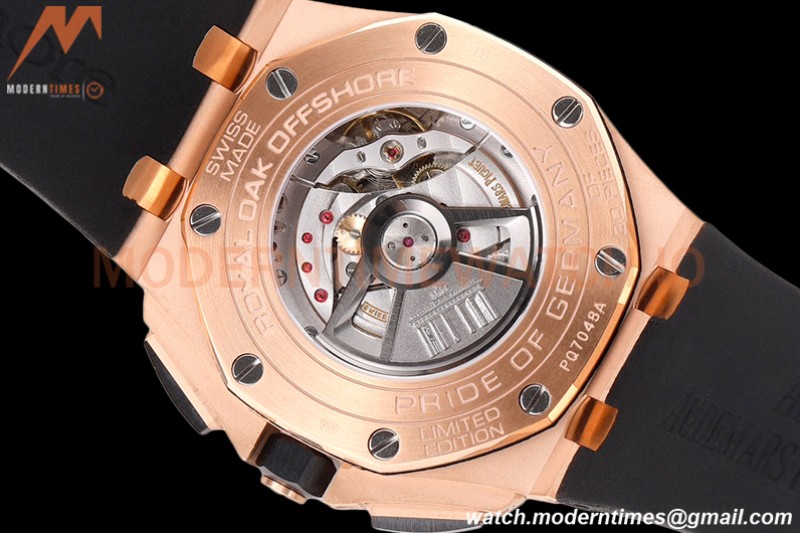 Audemars Piguet - AP ROO Chronograph 44mm RG/CER/RU Grey/Blk JJF A3126 Mod
