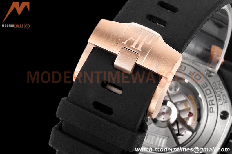 Audemars Piguet - AP ROO Chronograph 44mm CER/CER/RU Grey/Blk JJF A3126 Mod
