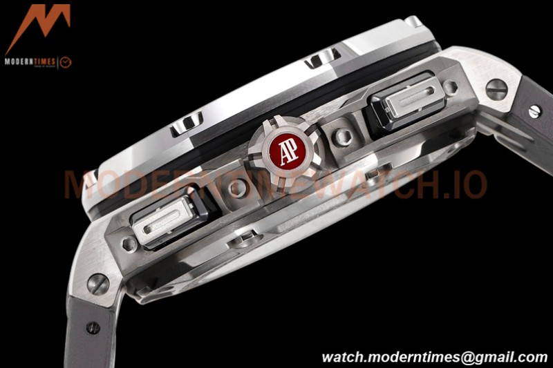 Audemars Piguet - AP ROO Chronograph 44mm SS/CER/RU Grey/Black JJF A3126 Mod