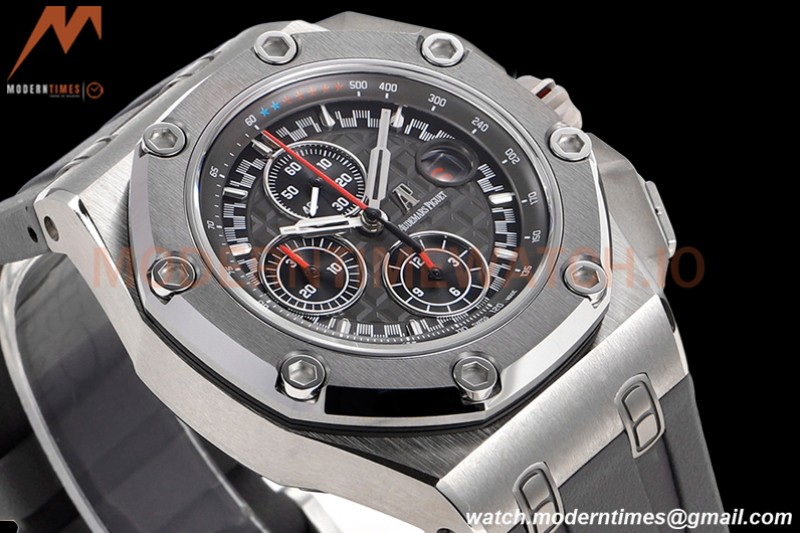 Audemars Piguet - AP ROO Chronograph 44mm SS/CER/RU Grey/Black JJF A3126 Mod