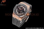 Audemars Piguet - AP ROO Chronograph 44mm RG/CER/RU Grey/Black JJF A3126 Mod