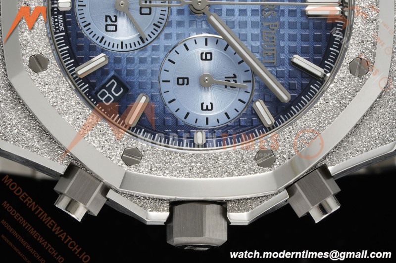 Audemars Piguet - Royal Oak Chrono 26240BC 41mm Frosted SS/SS Gradient Blue APSF SH4401 | 오데마 피게 - 로얄 오크 크로노 26240BC 41mm 프로스티드 SS/SS 그라데이션 블루 APSF SH4401