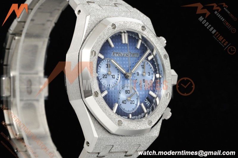 Audemars Piguet - Royal Oak Chrono 26240BC 41mm Frosted SS/SS Gradient Blue APSF SH4401 | 오데마 피게 - 로얄 오크 크로노 26240BC 41mm 프로스티드 SS/SS 그라데이션 블루 APSF SH4401