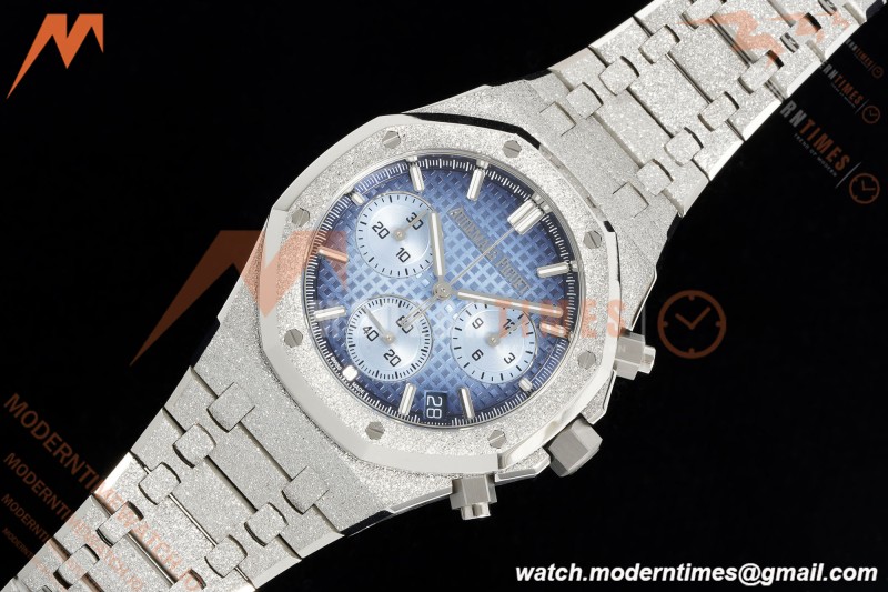 Audemars Piguet - Royal Oak Chrono 26240BC 41mm Frosted SS/SS Gradient Blue APSF SH4401 | 오데마 피게 - 로얄 오크 크로노 26240BC 41mm 프로스티드 SS/SS 그라데이션 블루 APSF SH4401