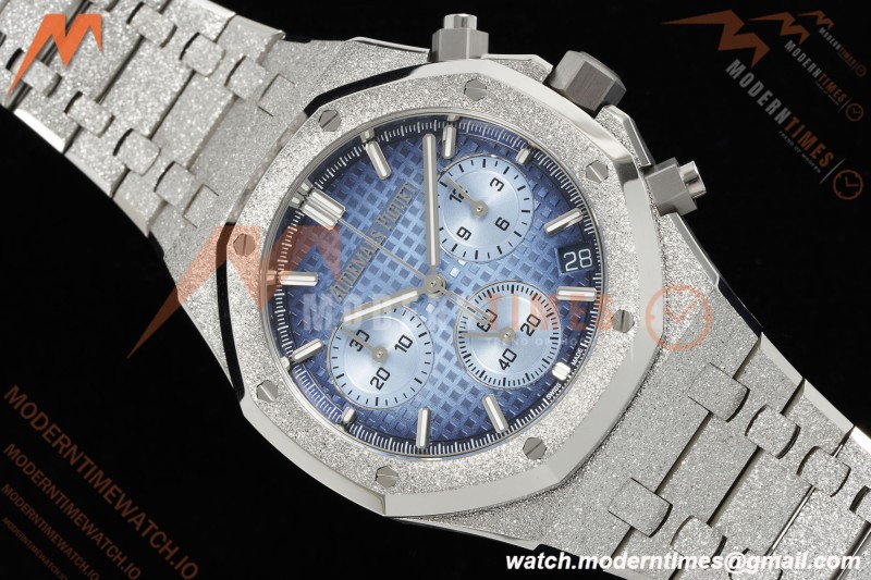 Audemars Piguet - Royal Oak Chrono 26240BC 41mm Frosted SS/SS Gradient Blue APSF SH4401 | 오데마 피게 - 로얄 오크 크로노 26240BC 41mm 프로스티드 SS/SS 그라데이션 블루 APSF SH4401