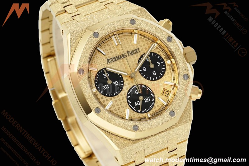 Audemars Piguet - Royal Oak Chrono 26240BA 41mm Frosted YG/YG Gold APSF SH4401