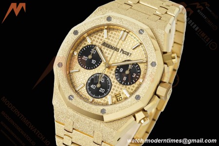 Audemars Piguet - Royal Oak Chrono 26240BA 41mm Frosted YG/YG Gold APSF SH4401