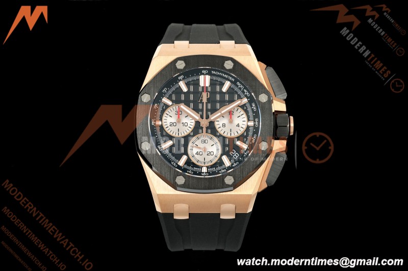 Audemars Piguet - Royal Oak Offshore Chronograph 43mm 26420RO RG/CER/RU Blk/Silv APSF SA4401
