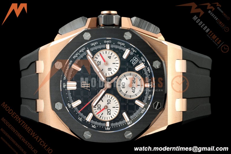 Audemars Piguet - Royal Oak Offshore Chronograph 43mm 26420RO RG/CER/RU Blk/Silv APSF SA4401