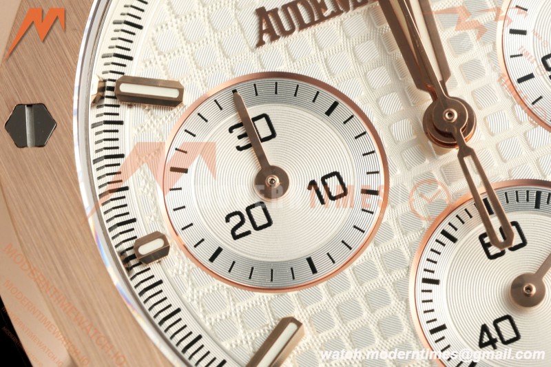 Audemars Piguet - Royal Oak 26240OR Gain Weight 41mm RG/RG White SWF Dial DDF DD4401
