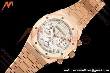 Audemars Piguet - Royal Oak 26240OR Gain Weight 41mm RG/RG White SWF Dial DDF DD4401 | 오데마 피게 - 로얄 오크 26240OR 게인 웨이트 41mm RG/RG 화이트 SWF 다이얼 DDF DD4401