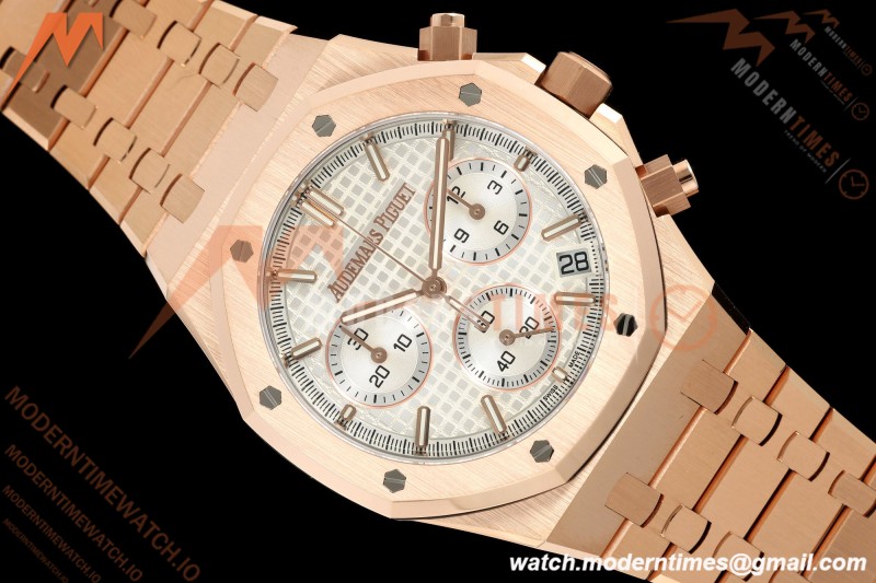 Audemars Piguet - Royal Oak 26240OR Gain Weight 41mm RG/RG White SWF Dial DDF DD4401