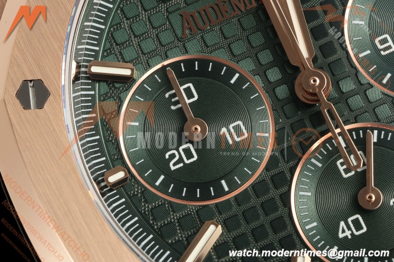 Audemars Piguet - Royal Oak 26240OR Gain Weight 41mm RG/RG Green SWF Dial DDF DD4401