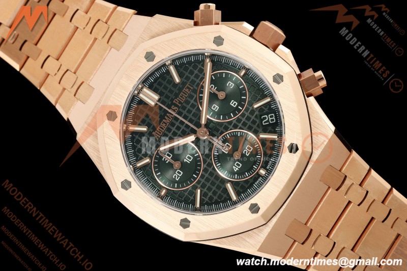 Audemars Piguet - Royal Oak 26240OR Gain Weight 41mm RG/RG Green SWF Dial DDF DD4401