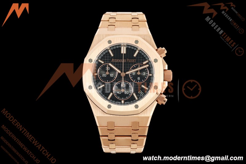 Audemars Piguet - Royal Oak 26240OR Gain Weight 41mm RG/RG Black SWF Dial DDF DD4401
